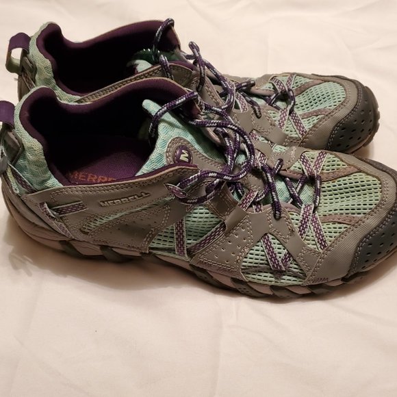Size 10, Merrell Women's Waterpro Maipo Water Shoe,Aventurine/Purple - Picture 3 of 8